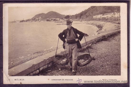 Postales: MALAGA - VENDEDOR DE PESCADO - ROISIN - N&ordm; 8
