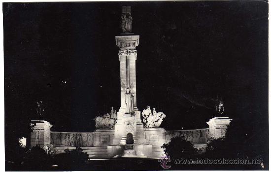Postales: BONITA POSTAL - CADIZ - PLAZA DE ESPA&Ntilde;A - MONUMENTO A LAS CORTES