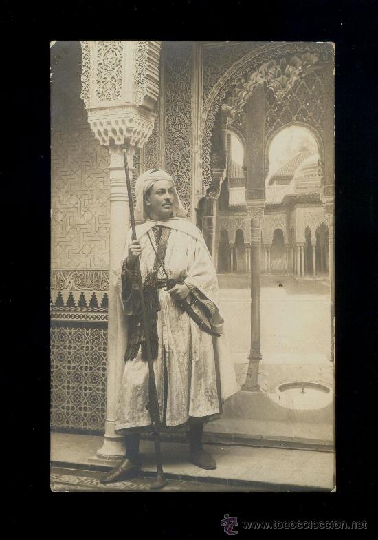 Cartes Postales: La  Alhambra, Muchacho a la usanza &aacute;rabe. 1912
