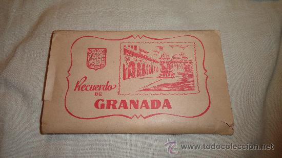 Postales: LIBRITO DE POSTALES DE GRANADA (BLOC ACORDEON) - Foto 1