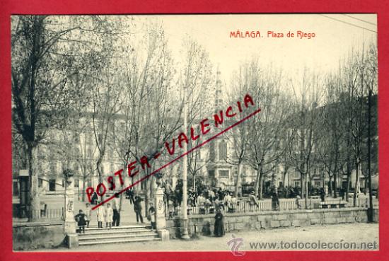 Postales: MALAGA , PLAZA DE RIEGO , P64795