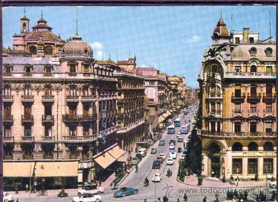 Postales: GRANADA - GRAN VIA DE COLON - Foto 1