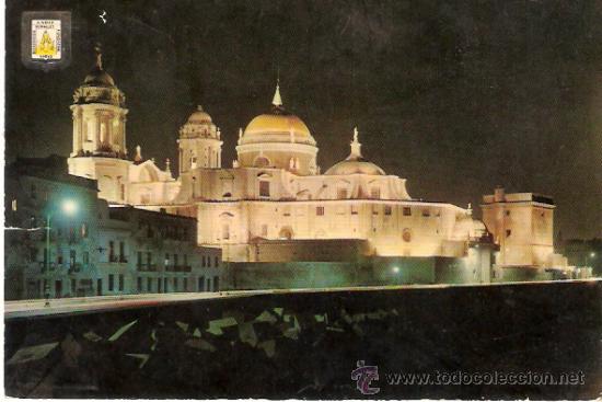 Postales: TARJETA POSTAL. CADIZ. CATEDRAL Y CAMPO DEL SUR. N&ordm; 1143. A. SUBIRAT CASANOVAS.