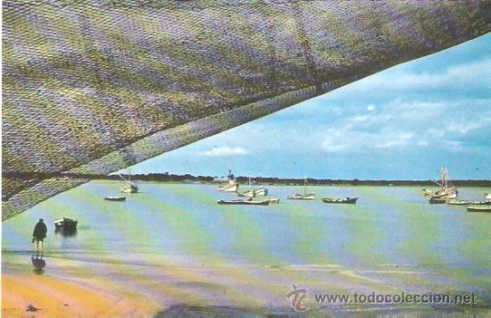 Postales: TARJETA POSTAL. CADIZ. SANLUCAR DE BARRAMEDA. VISTA DE BAJO DE GUIA. JEREZ INDUSTRIAL.