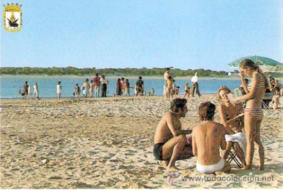 Postales: TARJETA POSTAL. CADIZ. SANLUCAR DE BARRAMEDA. PLAYA Y COTO DE DO&Ntilde;ANA. N&ordm; 15. M. DE LOS REYES RAMIREZ