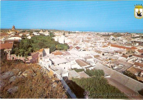 Postales: TARJETA POSTAL. CADIZ. SANLUCAR DE BARRAMEDA. VISTA PARCIAL. N&ordm; 10. M. DE LOS REYES RAMIREZ.