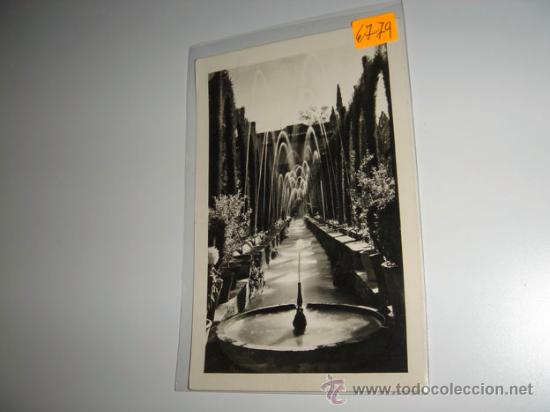 Postales: Postal en blanco y negro Granada, Generalife. - Foto 1