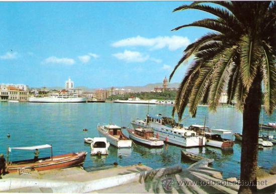 Postkarten: TARJETA POSTAL. MALAGA. PUERTO Y VISTA PARCIA.. N&ordm; 1012. BEASCOA.