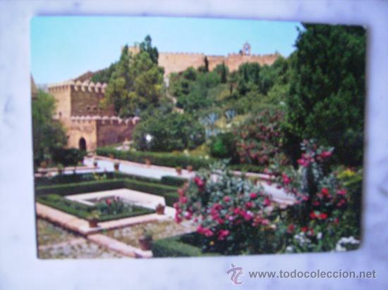 Postales: POSTAL SIN CIRCULAR DE ALMERIA,JARDINES DE LA ALCAZABA.