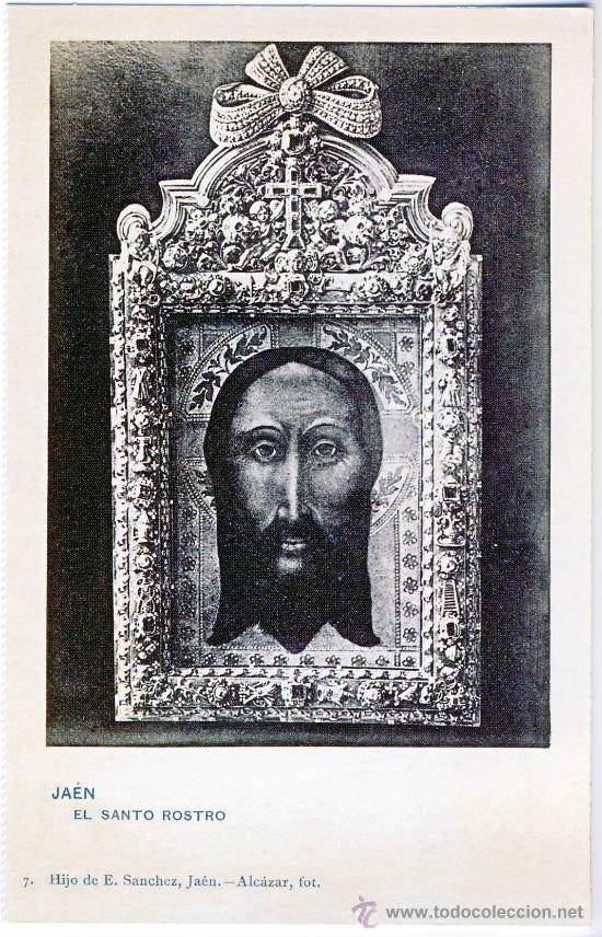 Postales: JAEN: EL SANTO ROSTRO.- A&Ntilde;O 1902. (REPRODUCCION).