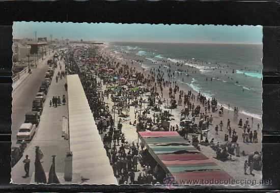 Postales: 33.- CADIZ. PASEO MAR&Iacute;TIMO Y PLAYA DE LA VICTORIA