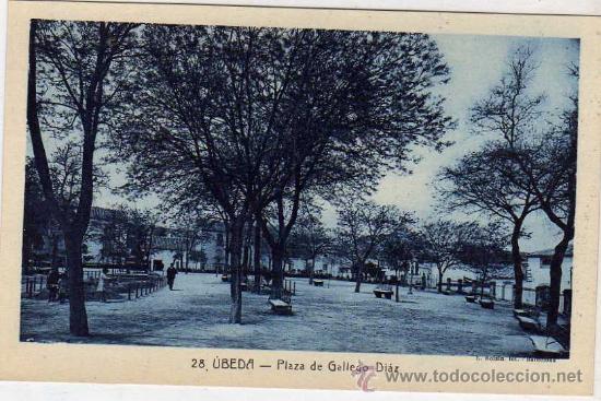 Postais: Jaen. n&ordm;28 Ubeda. Plaza de Gallego Di&aacute;z . L.Roisin.