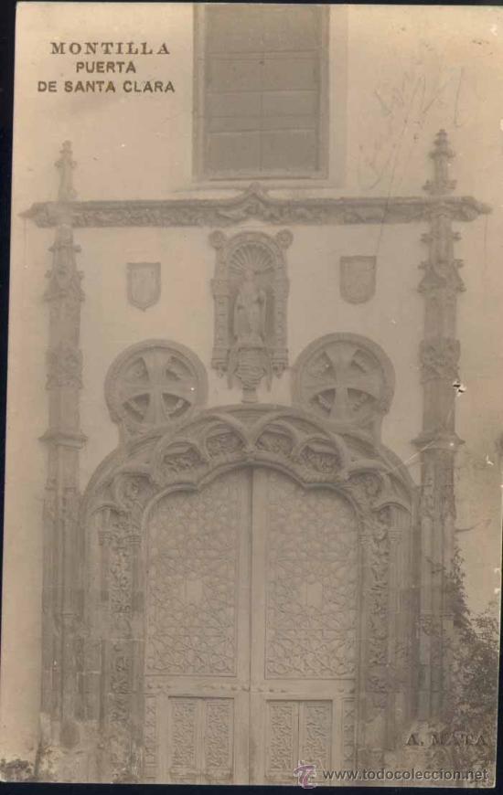 Postkarten: MONTILLA (C&Oacute;RDOBA).- PUERTA DE SANTA CLARA