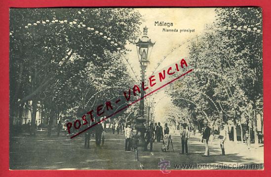 Postales: MALAGA, ALAMEDA PRINCIPAL,     P64348