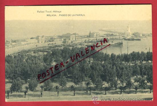 Postales: MALAGA, PASEO DE LA FAROLA,      P64361