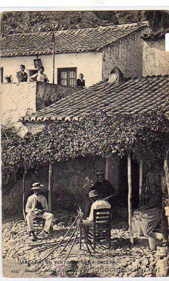 Postkarten: M&aacute;laga. n&ordm; 1923. Un ventorro en la caleta. Hauser y Menet. Serie general. sin circular.