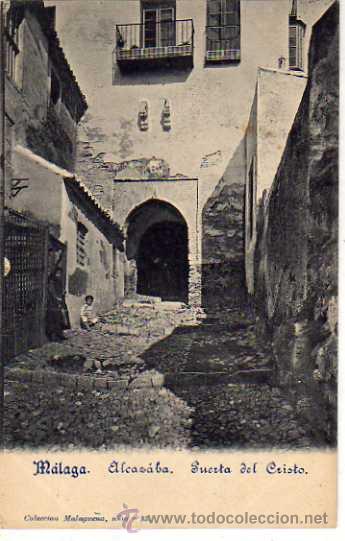 Postales: Malaga. Coleccion malague&ntilde;a. n&ordm; 33. Alcazaba. Puerta del Cristo. Sin circular.