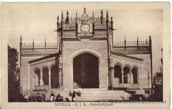 Postales: SEVILLA. E.I.A. PABELLON REAL - Foto 1