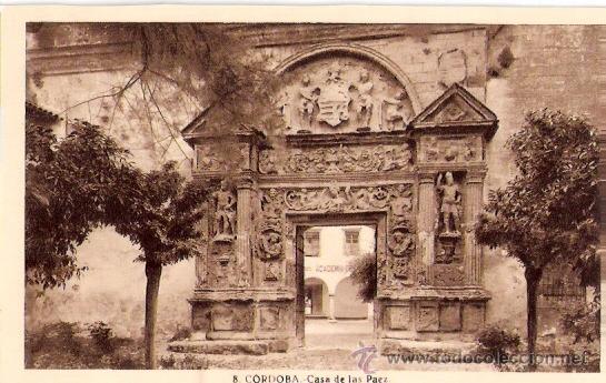 Postkarten: TARJETA POSTAL. CORDOBA. N&ordm; 8. CASA DE LAS PAEZ. ED. L. ROISIN.
