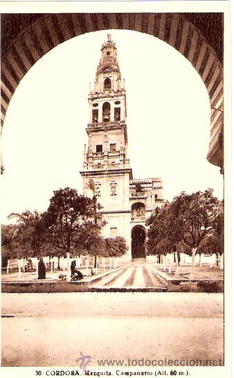 Postkarten: TARJETA POSTAL. CORDOBA. N&ordm; 30. MEZQUITA, CAMPANARIO. ED. L. ROISIN.