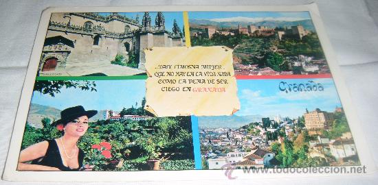 Postales: postal recuerdo de granada no circulada