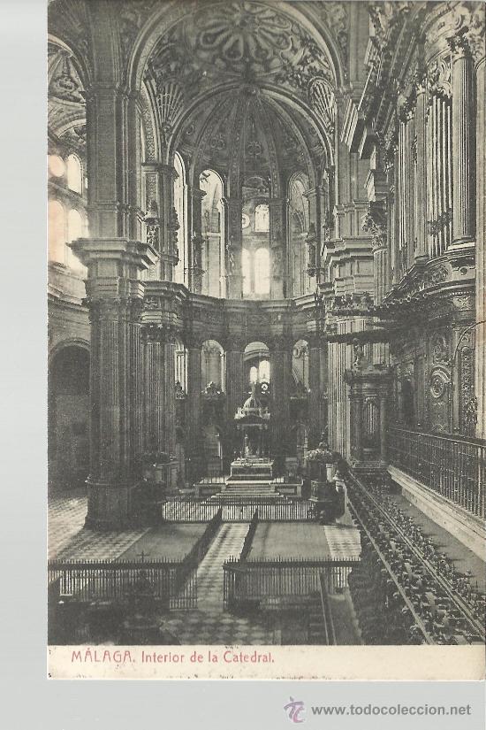 Postales: MALAGA INTERIOR DE LA CATEDRAL SIN CIRCULAR