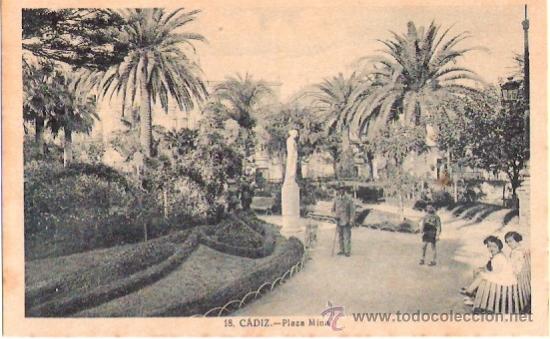 Postkarten: TARJETA POSTAL. CADIZ. N&ordm; 18. PLAZA DE MINA. FOTO L. ROISIN.