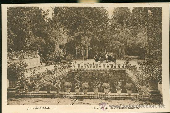 Postales: GLORIETA DE LOS HERMANOS QUINTERO, SEVILLA - Foto 1