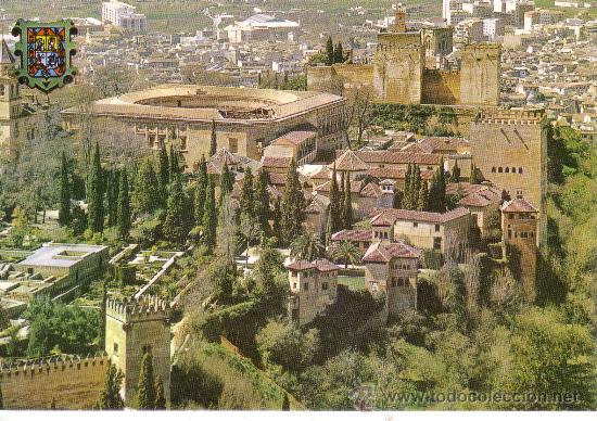 Postales: GRANADA - VISTA GENERAL DE LA ALHAMBRA - Foto 1