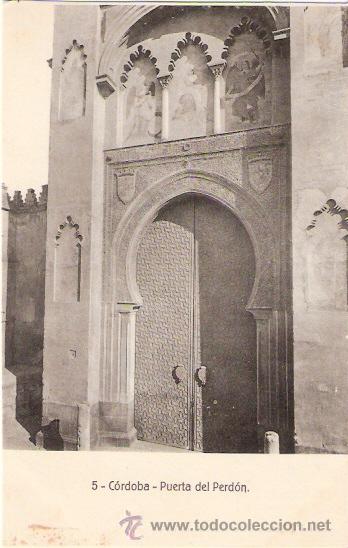 Postkarten: TARJETA POSTAL. CORDOBA. N&ordm; 5. PUERTA DEL PERDON. ED. RAFAEL GARZON.