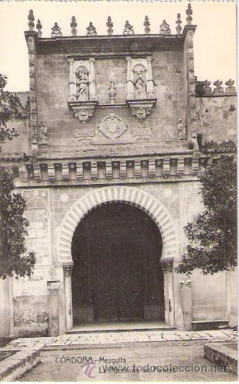 Postkarten: TARJETA POSTAL. CORDOBA. MEZQUITA, LA PUERTA DE LAS PALMAS. ED. A. LEON GARRIDO.