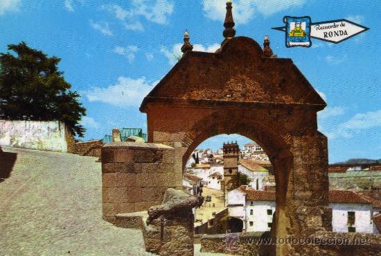 Postcards: RONDA N&ordm; 32 COSTA DEL SOL SILL&Oacute;N DEL MORO Y ARCO &Aacute;RABE ED. PERGAMINO SIN CIRCULAR