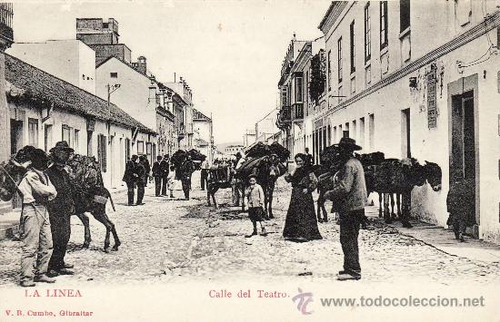 Postais: LA LINEA - CALLE DEL TEATRO -.