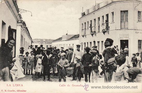 Postales: LA LINEA - CALLE DE GRANADA -.