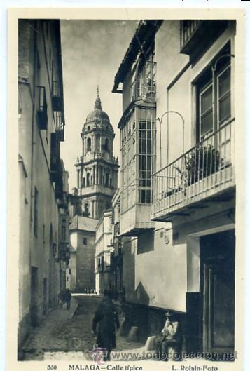 Postales: POSTAL ANTIGUA DE MALAGA - CALLE TIPICA    P-ANMA-397