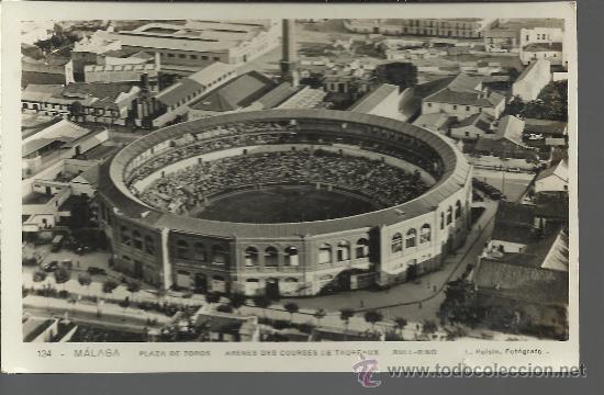 Postales: MALAGA PLAZA DE TOROS ESCRITA