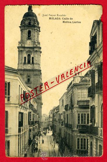 Postales: POSTAL, MALAGA, CALLE DE MOLINA LARIOS,    P65533