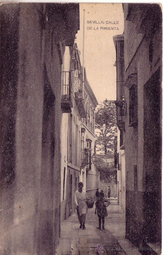 Postales: SEVILLA - CALLE DE LA PIMIENTA - Foto 1