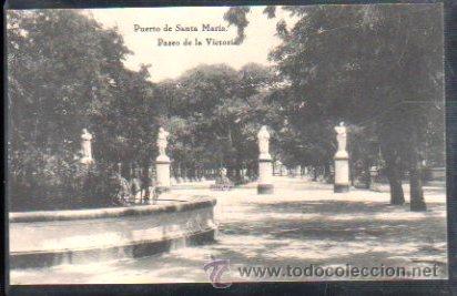 Postkarten: TARJETA POSTAL DE PUERTO DE SANTA MARIA - PASEO DE LA VICTORIA. HAUSER Y MENET