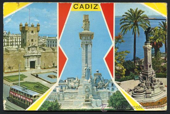 Postales: POME5 11219 Cadiz ( A&Ntilde;O 1963)