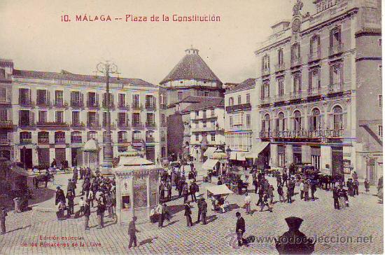 Postales: 10 malaga - plaza de la constitucion - almacenes de la llave