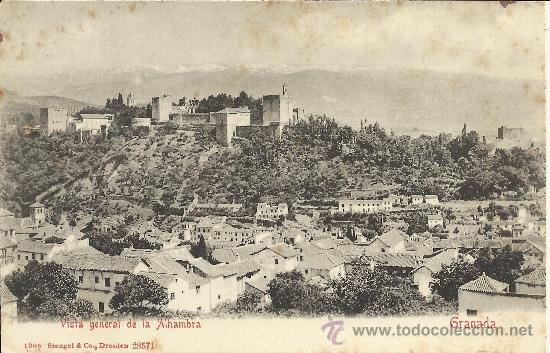 Postales: GRANADA ALHAMBRA DORSO SIN DIVIDIR - Foto 1