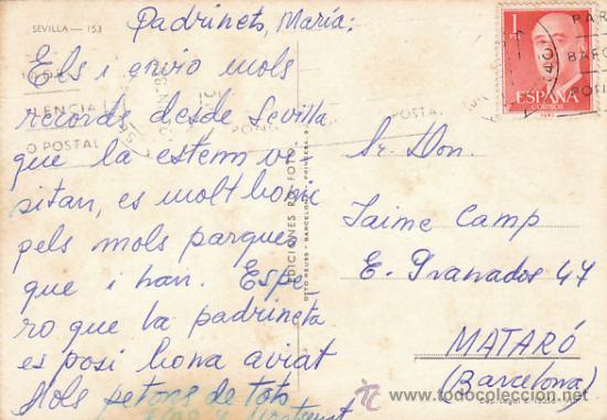 Postales: Sevilla, circulada (ver dorso) - Foto 2