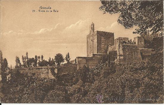 Postales: GRANADA TORRE DE LA VELA SIN ESCRIBIR - Foto 1