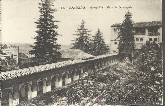 Postales: GRANADA GENERALIFE SIN ESCRIBIR - Foto 1