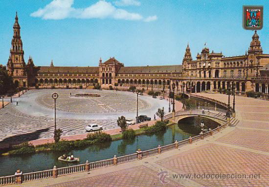 Postales: Sevilla, plaza de Espa&ntilde;a - Foto 1
