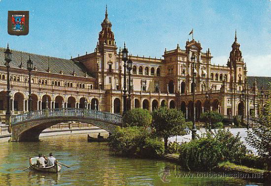 Postales: Sevilla, plaza de Espa&ntilde;a - Foto 1