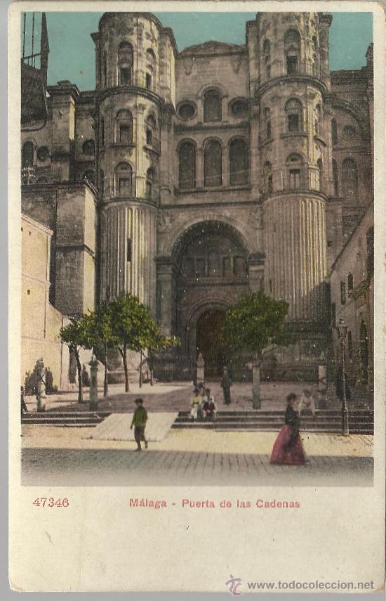Postales: MALAGA PUERTA DE LAS CODENAS SIN CIRCULAR DORSO SIN DIVIDIR