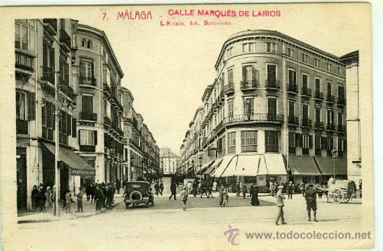 Postales: POSTAL MALAGA CALLE MARQUES DE LARIOS ROISIN