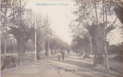 Postales: POSTAL MALAGA PASEO DEL PARQUE